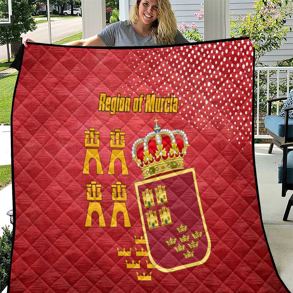 Region of Murcia Flag Quilt Autonomous Community of Spain - Wonder Print Shop