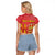 Region of Murcia Flag Raglan Cropped T Shirt Autonomous Community of Spain - Wonder Print Shop