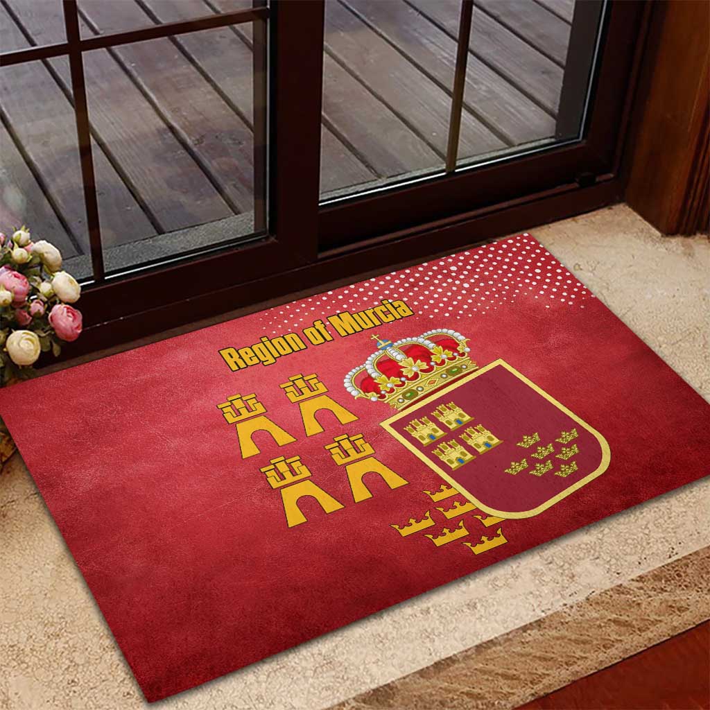 Region of Murcia Flag Rubber Doormat Autonomous Community of Spain - Wonder Print Shop