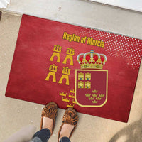 Region of Murcia Flag Rubber Doormat Autonomous Community of Spain - Wonder Print Shop