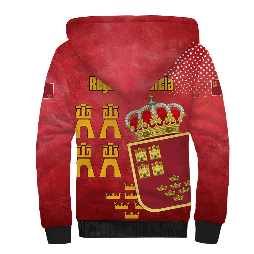 Region of Murcia Flag Sherpa Hoodie Autonomous Community of Spain - Wonder Print Shop