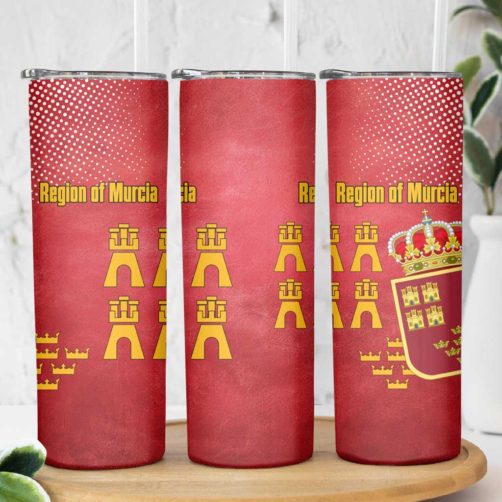 Region of Murcia Flag Skinny Tumbler Autonomous Community of Spain - Wonder Print Shop