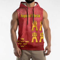Region of Murcia Flag Sleeveless Hoodie Autonomous Community of Spain - Wonder Print Shop