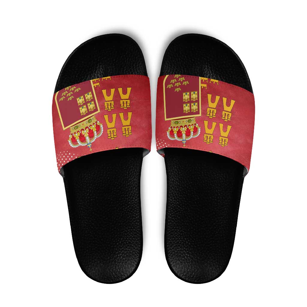 Region of Murcia Flag Slide Sandals Autonomous Community of Spain - Wonder Print Shop