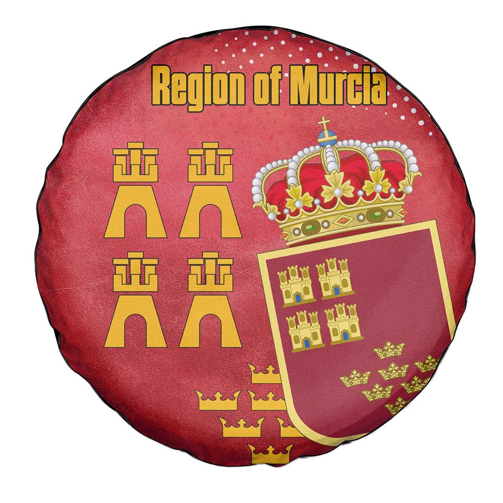 Region of Murcia Flag Spare Tire Cover Autonomous Community of Spain - Wonder Print Shop