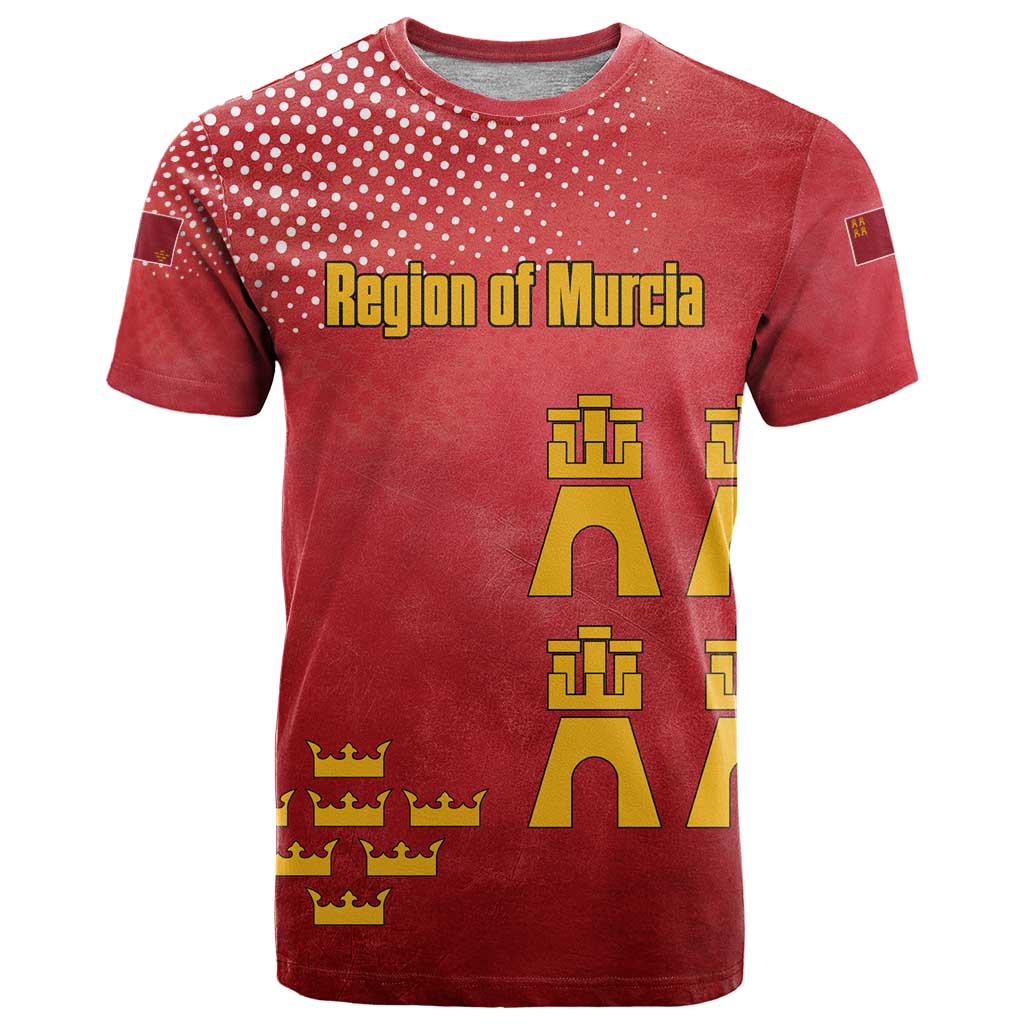 Region of Murcia Flag T Shirt Autonomous Community of Spain - Wonder Print Shop