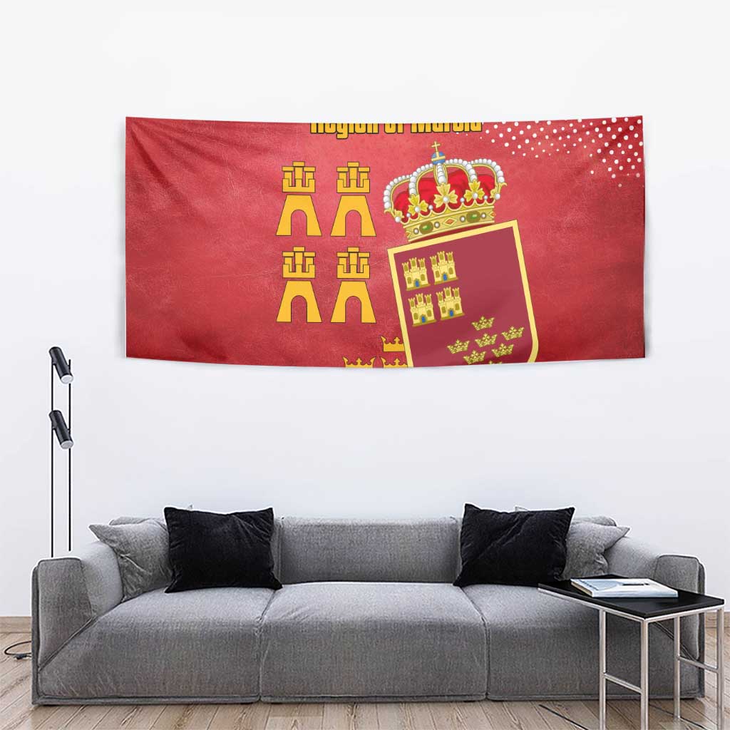 Region of Murcia Flag Tapestry Autonomous Community of Spain - Wonder Print Shop
