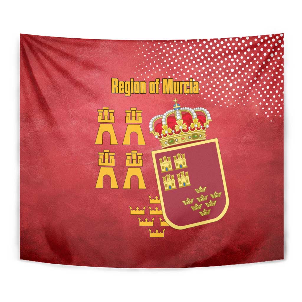 Region of Murcia Flag Tapestry Autonomous Community of Spain - Wonder Print Shop