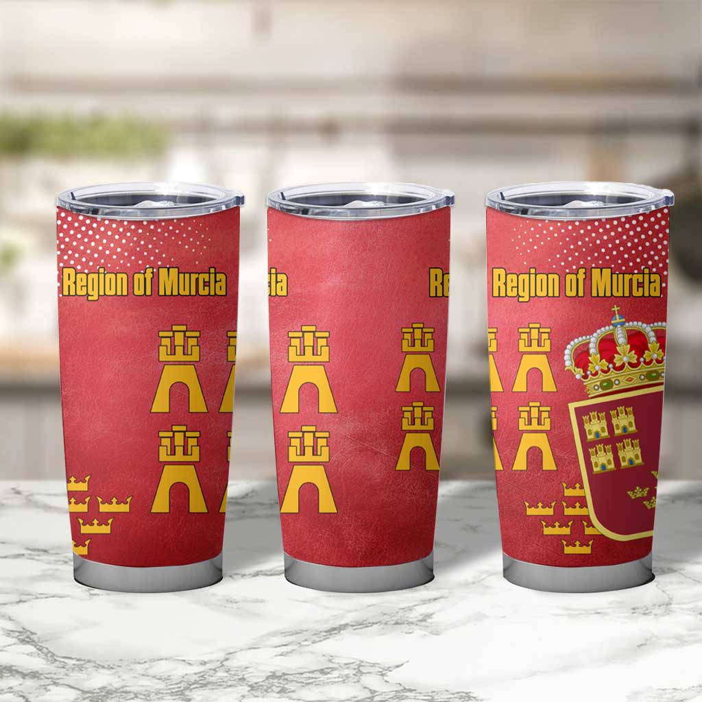 Region of Murcia Flag Tumbler Cup Autonomous Community of Spain - Wonder Print Shop