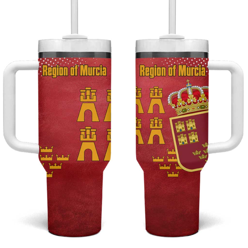 Region of Murcia Flag Tumbler With Handle Autonomous Community of Spain - Wonder Print Shop