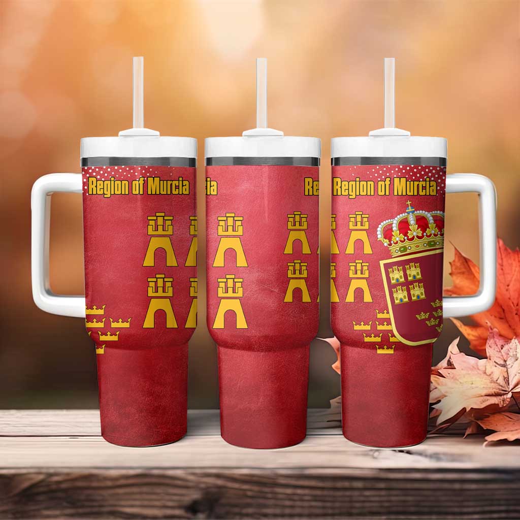Region of Murcia Flag Tumbler With Handle Autonomous Community of Spain - Wonder Print Shop
