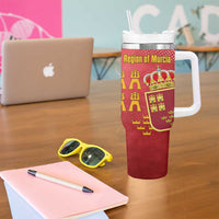 Region of Murcia Flag Tumbler With Handle Autonomous Community of Spain - Wonder Print Shop