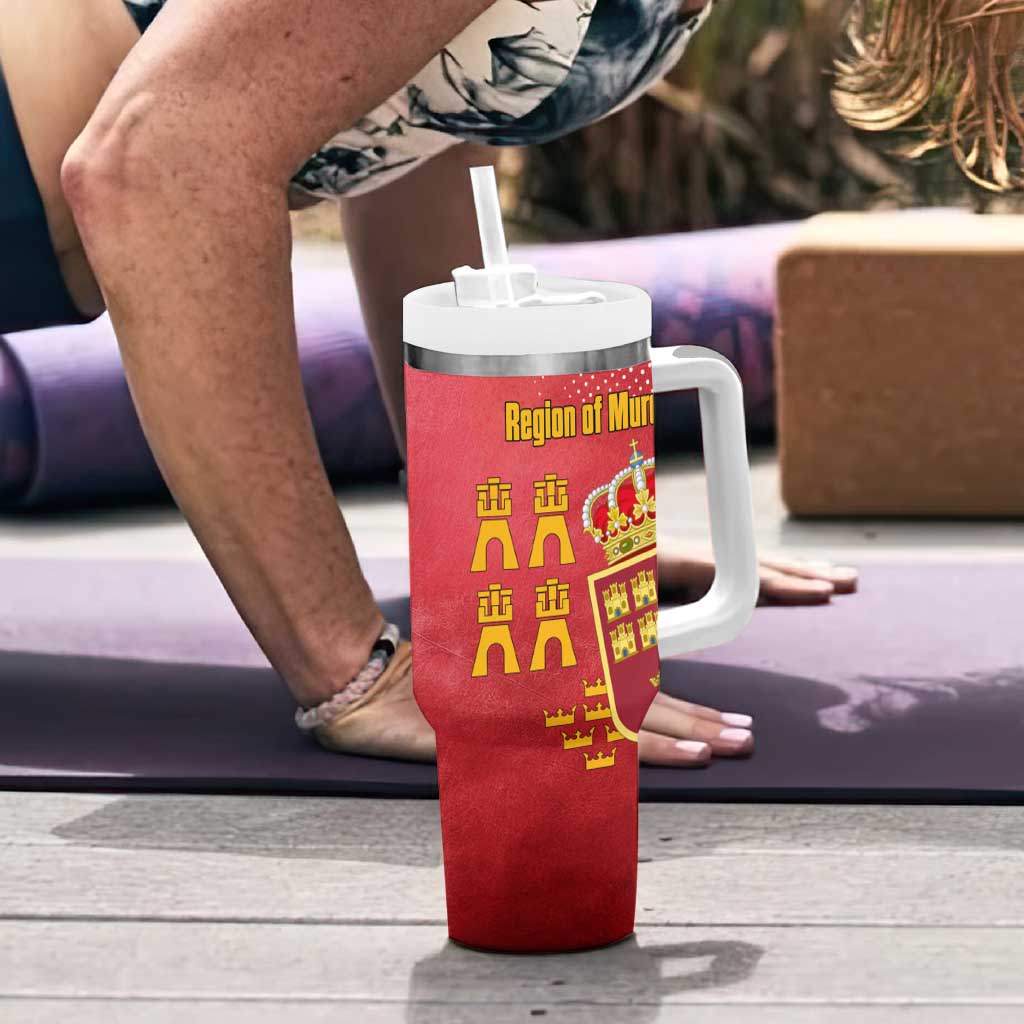 Region of Murcia Flag Tumbler With Handle Autonomous Community of Spain - Wonder Print Shop