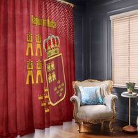 Region of Murcia Flag Window Curtain Autonomous Community of Spain - Wonder Print Shop