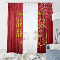 Region of Murcia Flag Window Curtain Autonomous Community of Spain - Wonder Print Shop