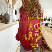 Region of Murcia Flag Women Casual Shirt Autonomous Community of Spain - Wonder Print Shop