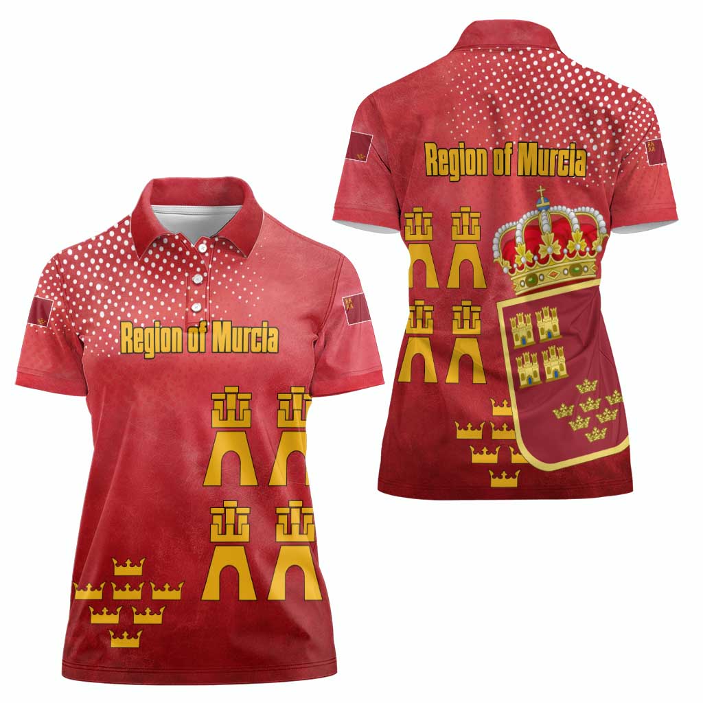 Region of Murcia Flag Women Polo Shirt Autonomous Community of Spain - Wonder Print Shop