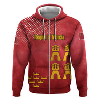 Region of Murcia Flag Zip Hoodie Autonomous Community of Spain - Wonder Print Shop