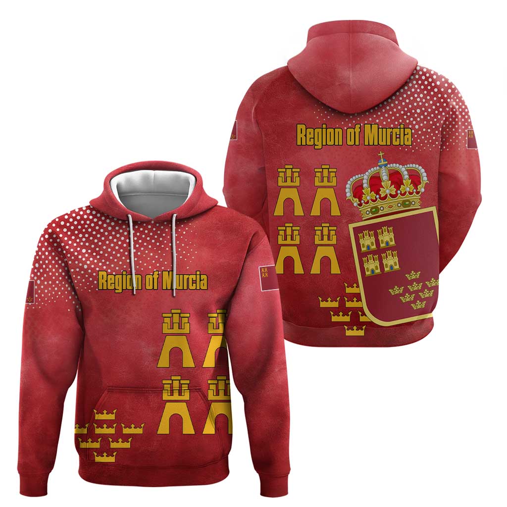 Region of Murcia Flag Zip Hoodie Autonomous Community of Spain - Wonder Print Shop