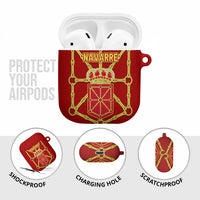 Navarre Flag AirPods Case Autonomous Community of Spain - Wonder Print Shop