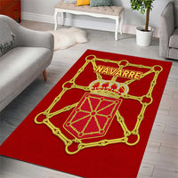 Navarre Flag Area Rug Autonomous Community of Spain - Wonder Print Shop