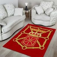 Navarre Flag Area Rug Autonomous Community of Spain - Wonder Print Shop