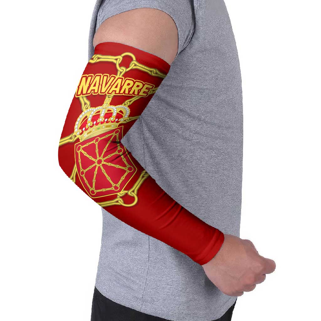 Navarre Flag Arm Sleeves Autonomous Community of Spain - Wonder Print Shop