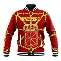 Navarre Flag Baseball Jacket Autonomous Community of Spain - Wonder Print Shop