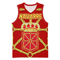 Navarre Flag Basketball Jersey Autonomous Community of Spain - Wonder Print Shop