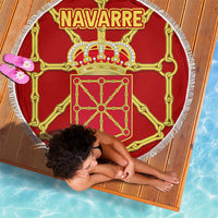 Navarre Flag Beach Blanket Autonomous Community of Spain - Wonder Print Shop
