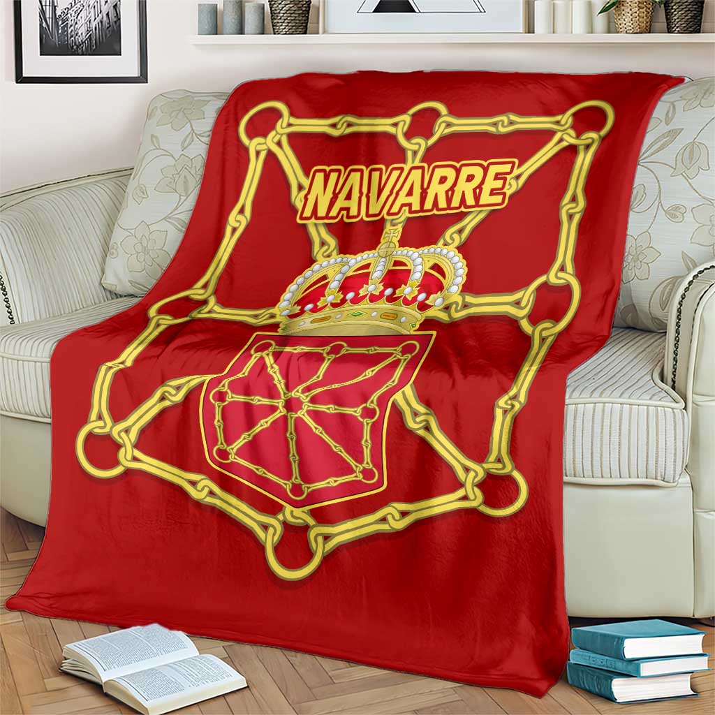 Navarre Flag Blanket Autonomous Community of Spain - Wonder Print Shop