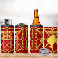 Navarre Flag 4 in 1 Can Cooler Tumbler Autonomous Community of Spain - Wonder Print Shop