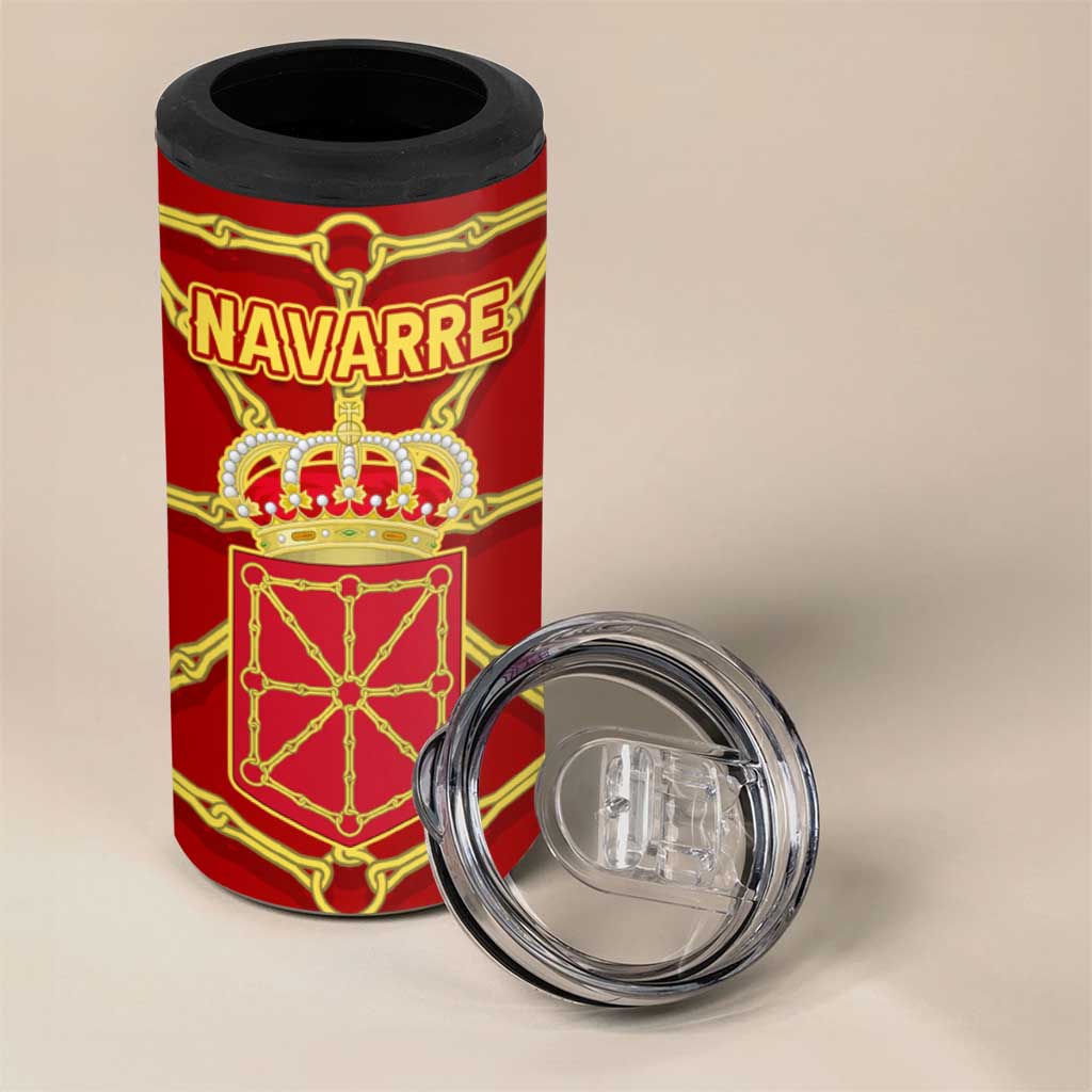 Navarre Flag 4 in 1 Can Cooler Tumbler Autonomous Community of Spain - Wonder Print Shop