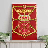Navarre Flag Canvas Wall Art Autonomous Community of Spain - Wonder Print Shop