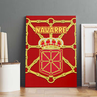 Navarre Flag Canvas Wall Art Autonomous Community of Spain - Wonder Print Shop