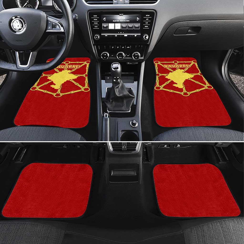 Navarre Flag Car Mats Autonomous Community of Spain - Wonder Print Shop