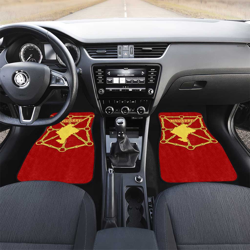 Navarre Flag Car Mats Autonomous Community of Spain - Wonder Print Shop