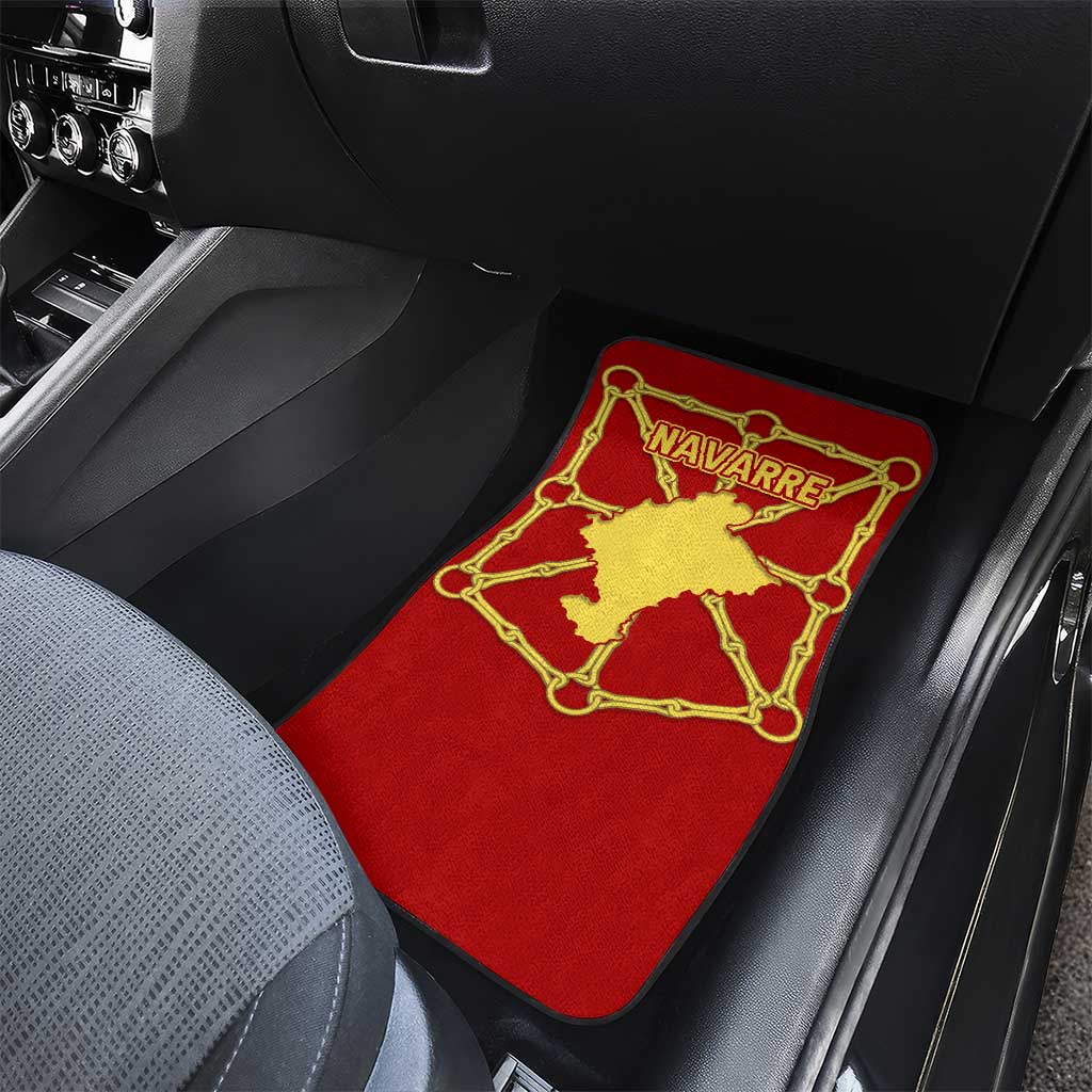 Navarre Flag Car Mats Autonomous Community of Spain - Wonder Print Shop