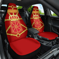 Navarre Flag Car Seat Cover Autonomous Community of Spain - Wonder Print Shop