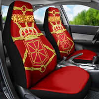 Navarre Flag Car Seat Cover Autonomous Community of Spain - Wonder Print Shop