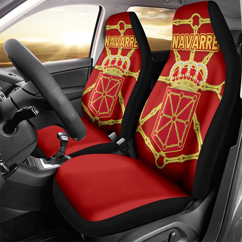 Navarre Flag Car Seat Cover Autonomous Community of Spain - Wonder Print Shop