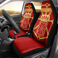 Navarre Flag Car Seat Cover Autonomous Community of Spain - Wonder Print Shop