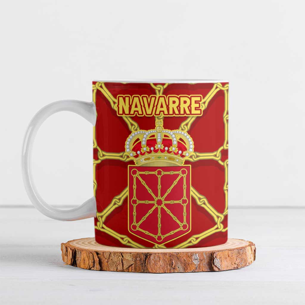 Navarre Flag Ceramic Mug Autonomous Community of Spain - Wonder Print Shop