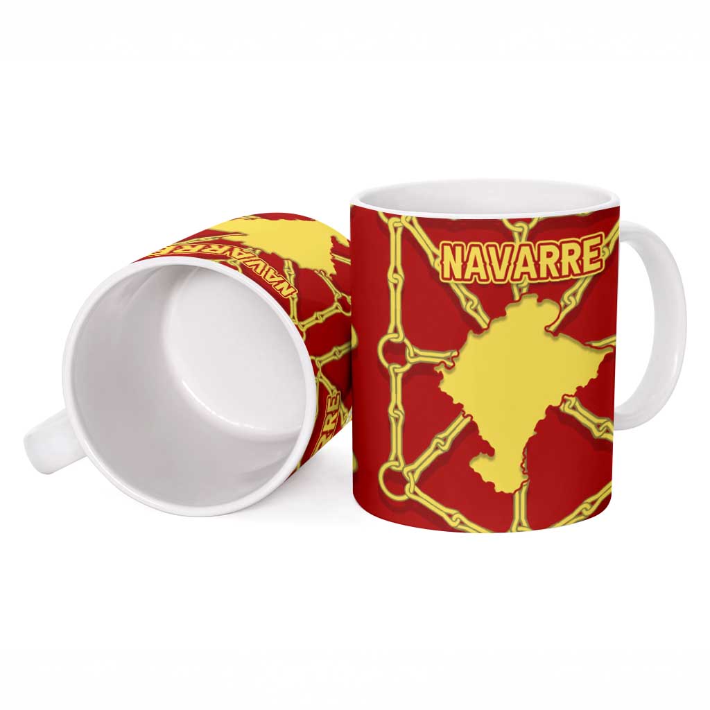 Navarre Flag Ceramic Mug Autonomous Community of Spain - Wonder Print Shop