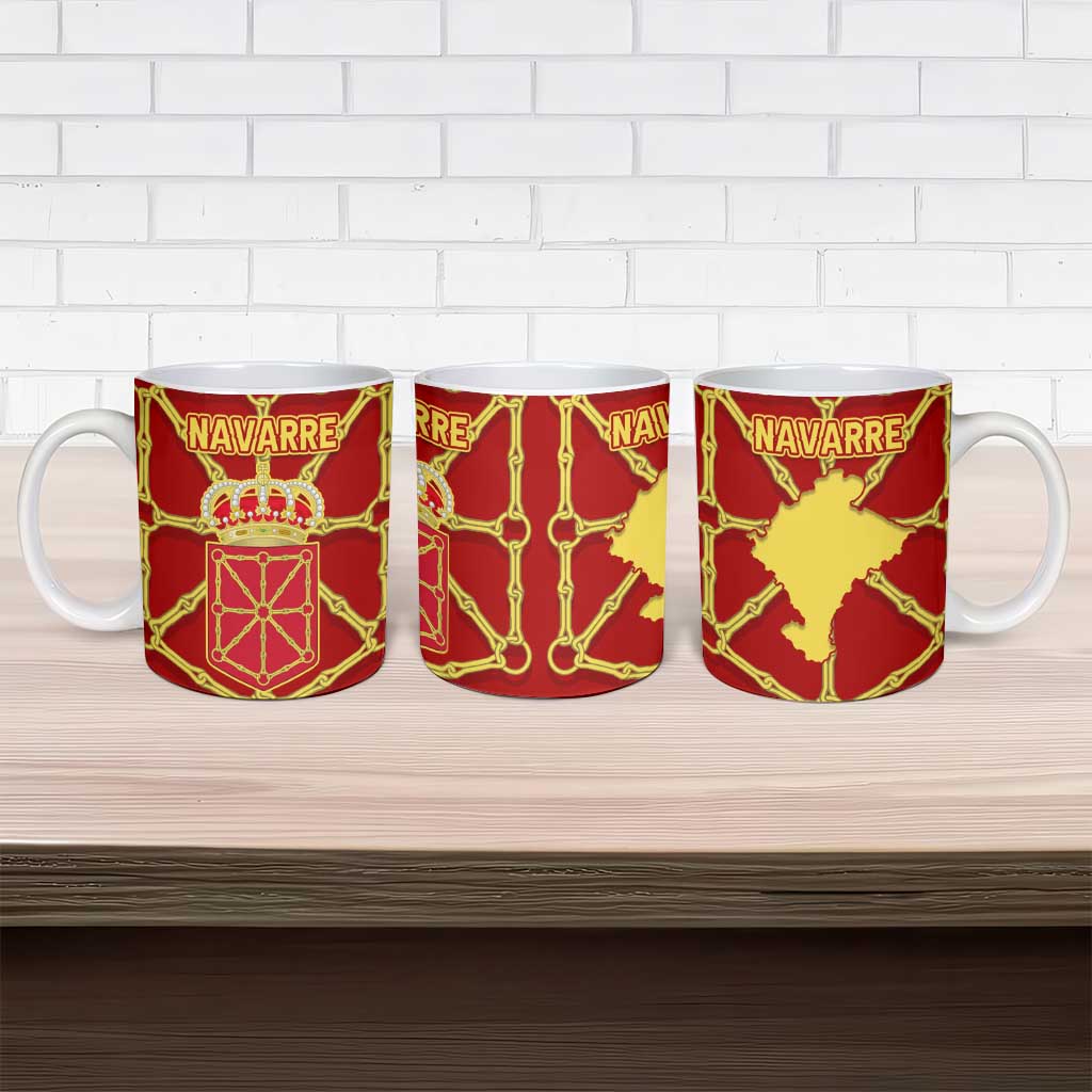 Navarre Flag Ceramic Mug Autonomous Community of Spain - Wonder Print Shop