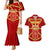 Navarre Flag Couples Matching Mermaid Dress and Hawaiian Shirt Autonomous Community of Spain - Wonder Print Shop