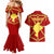Navarre Flag Couples Matching Mermaid Dress and Hawaiian Shirt Autonomous Community of Spain - Wonder Print Shop