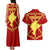 Navarre Flag Couples Matching Tank Maxi Dress and Hawaiian Shirt Autonomous Community of Spain - Wonder Print Shop