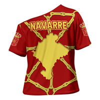 Navarre Flag Cross Shoulder Shirt Autonomous Community of Spain - Wonder Print Shop