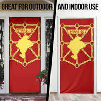 Navarre Flag Door Cover Autonomous Community of Spain - Wonder Print Shop